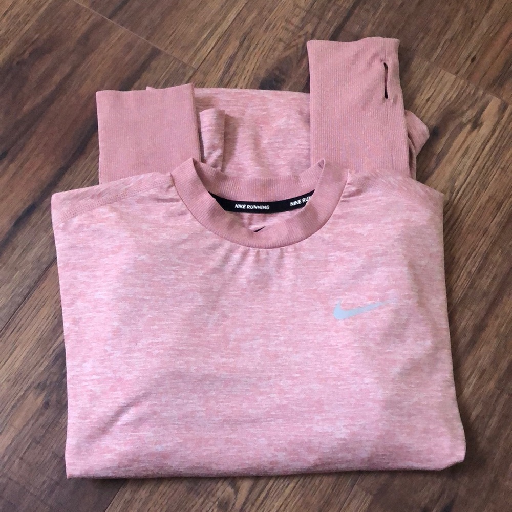NIKE RUNNING womens XS pink longsleeve